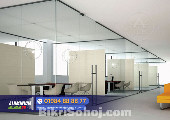 Glazing U Channel glass partition channel kit